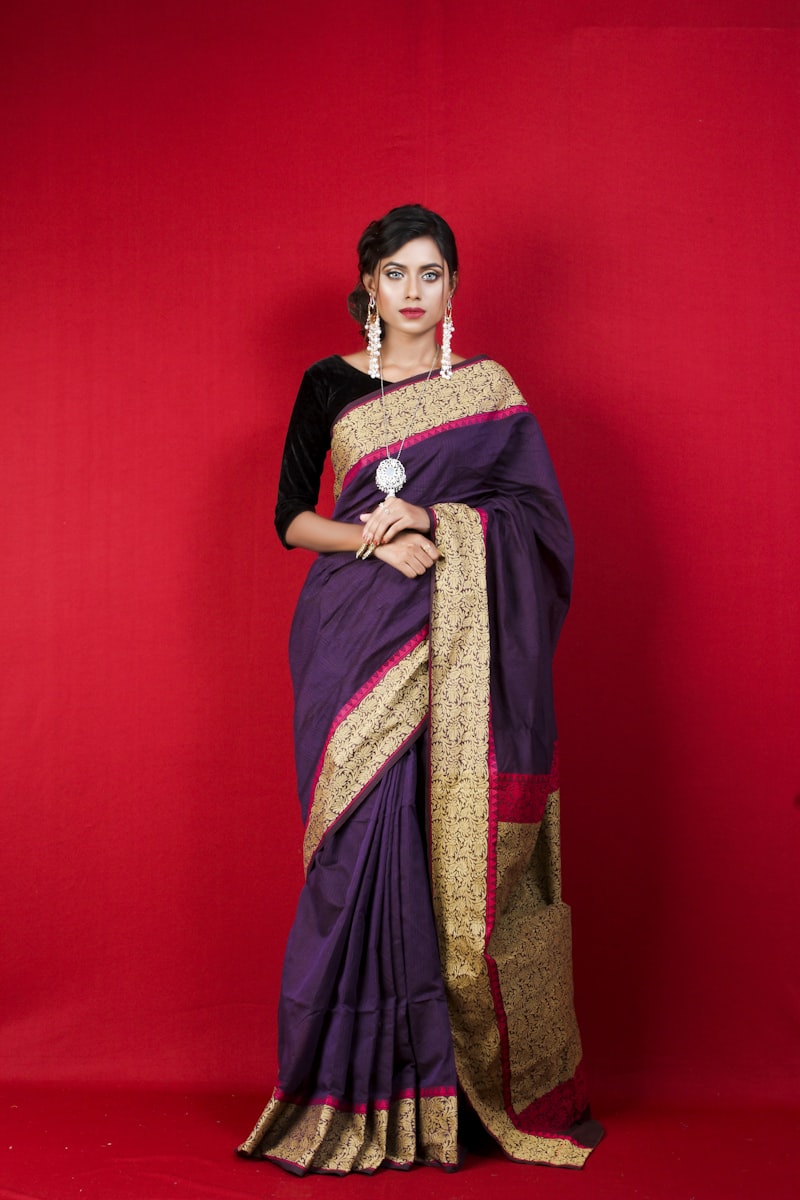 Chandrakala Midnight Noir Brocade